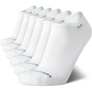 Calvin Klein Men's No Show Socks 6-Pack: $12