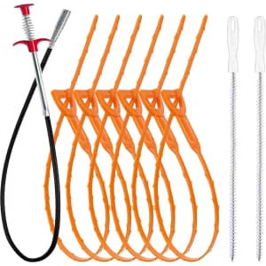 35.5" Drain Clog Remover 9-Piece Kit: $6.79 35.5" Drain Clog Remover 9-Piece Kit: $6.79