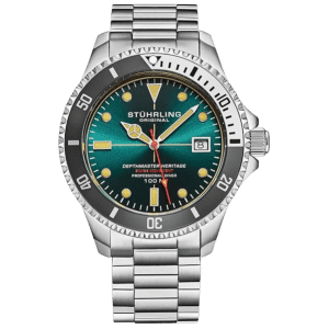 Stuhrling Men's Depthmaster Heritage Diver Swiss Quartz Watch: $80
