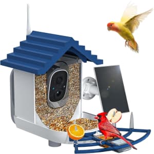 Smart Bird Feeder with Camera and Solar Power: $34.99