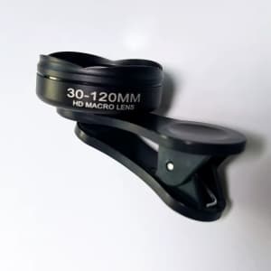 30mm to 120mm Glass Cell Phone Macro Lens: $7.90