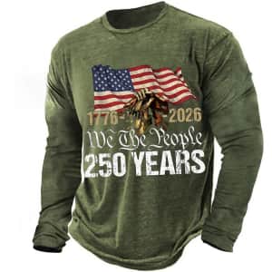 Men's America's 250th Anniversary Print Shirt: 2 for $15