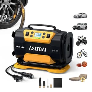 AstroAI Portable Air Compressor: $35.99