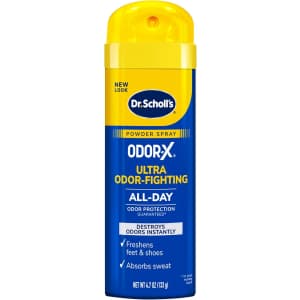 Dr. Scholl's Odor-X Ultra Odor-Fighting Spray Powder: $3.77 via Sub & Save Dr. Scholl's Odor-X Ultra Odor-Fighting Spray Powder: $3.77 via Sub & Save