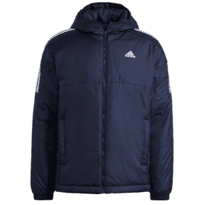 adidas Men's 3-Stripes Insulated Hooded Jacket (Size S): $22