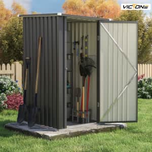3x3-Foot Compact Metal Garden Storage Shed: $85