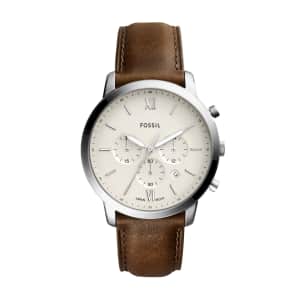 Fossil Men's Neutra Stainless Steel and Leather Chronograph Watch: $93.40 Fossil Men's Neutra Stainless Steel and Leather Chronograph Watch: $93.40