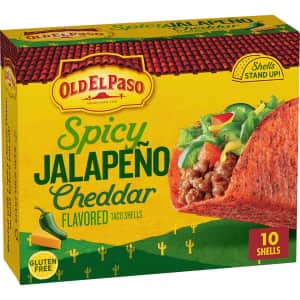 Old El Paso Spicy Jalapeño Cheddar Stand 'N Stuff Taco Shells: $2.10 via Sub & Save