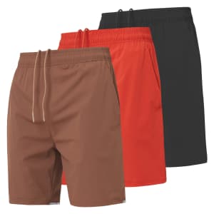 Ultra Performance Men's Athletic Running Shorts 3-Pack: $10