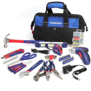 WorkPro 125-Piece Household Tool Kit: $31