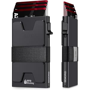 Semorid RFID Slim Aluminum Wallet: $6 w/ Prime