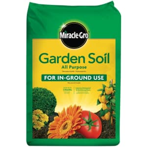 Miracle-Gro 0.75-Cu. Ft. In-Ground All-Purpose Garden Soil: $3.33 Miracle-Gro 0.75-Cu. Ft. In-Ground All-Purpose Garden Soil: $3.33