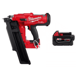 Milwaukee M18 FUEL 3-1/2" 18-Volt 21-Degree Brushless Cordless Framing Nailer w/ M18 18V Battery: $389
