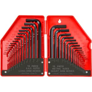 30-Piece Hex Key Allen Wrench Set: $4.99