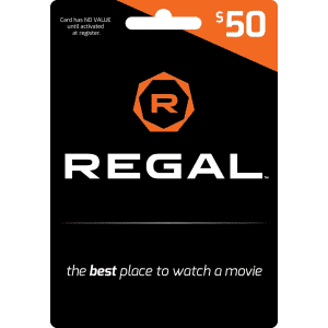 $50 Regal Entertainment Gift Card: $40 w/ Prime