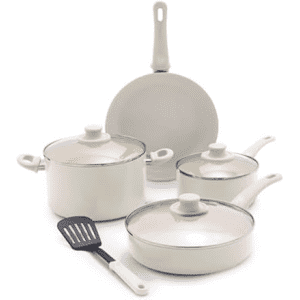 GreenLife Soft Grip 8-Piece Cookware Set: $36