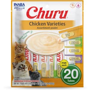 INABA Churu 0.5-oz. Squeezable Puree Cat Treats 20-Pack: $8.68 via Sub & Save INABA Churu 0.5-oz. Squeezable Puree Cat Treats 20-Pack: $8.68 via Sub & Save