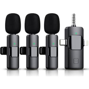 Wireless Lavalier 3-Microphone Set for Phone/Tablets: $14 Wireless Lavalier 3-Microphone Set for Phone/Tablets: $14