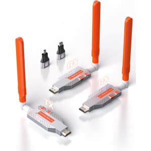 Coolpie Wireless 4K HDMI Transmitter with 2 Receivers: $107.99