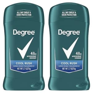 Degree Men's Cool Rush Deodorant 2-Pack: $5 w/ subscribe & save Degree Men's Cool Rush Deodorant 2-Pack: $5 w/ subscribe & save
