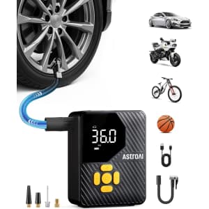 AstroAI L7 Mini 150-PSI Portable Tire Inflator: $19.71