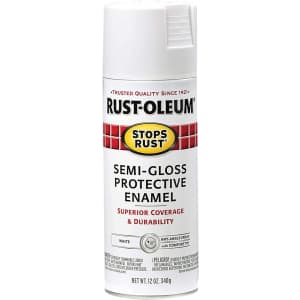 Rust-Oleum Stops Rust Semi-Gloss Protective Enamel 12-oz. Can: $4.58 Rust-Oleum Stops Rust Semi-Gloss Protective Enamel 12-oz. Can: $4.58