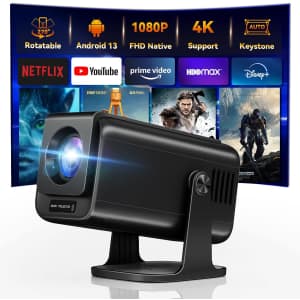 1080p WiFi Bluetooth Mini Projector: $64.99 1080p WiFi Bluetooth Mini Projector: $64.99