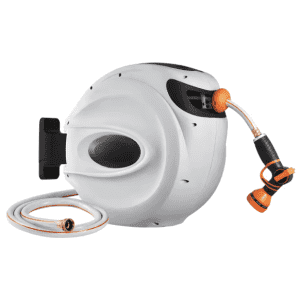 SucceBuy 50-Foot Retractable Water Hose Reel: $57