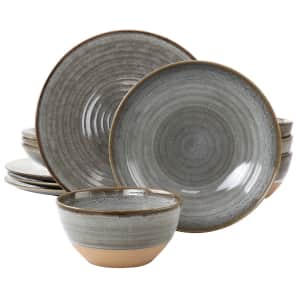 Gibson Elite Dreamweaver 12-Piece Earthenware Dinnerware Set: $43 Gibson Elite Dreamweaver 12-Piece Earthenware Dinnerware Set: $43
