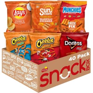 Frito Lay 40-count Cheesy Mix 6 Flavor Variety Pack: $18 via Subscribe & Save