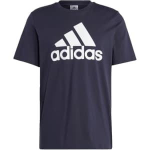 adidas Men's Essentials Single Jersey Big Logo T-Shirt: From $12