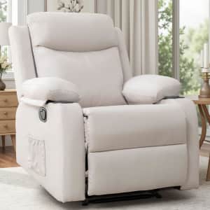 Korser Compact Recliner with Cup Holders: $125.99