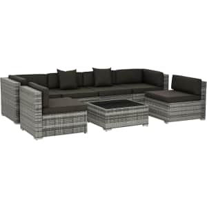 Outsunny 7-Piece Patio Furniture Set: $320