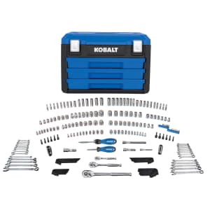 Kobalt 227-Piece SAE and Metric Mechanics Tool Set: $89 Kobalt 227-Piece SAE and Metric Mechanics Tool Set: $89