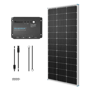 Renogy 100W 12V Solar Starter Kit w/ 100W Solar Panel: $85