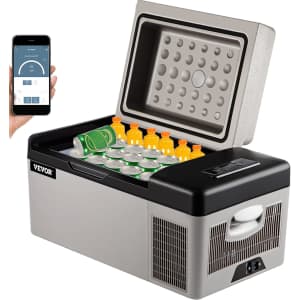 Vevor 21-Quart Portable Mini Refrigerator: $88