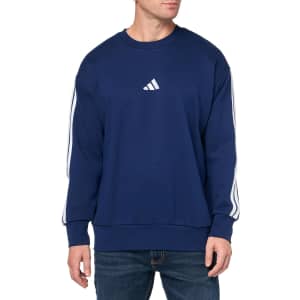 adidas Men's 3-Stripes Sweatshirt: $23