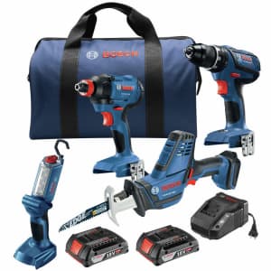 Certified Refurb Bosch GXL18V-496B22-RT 18V 4-Tool Combo Kit: $210 Certified Refurb Bosch GXL18V-496B22-RT 18V 4-Tool Combo Kit: $210