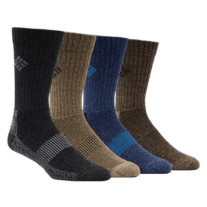 Columbia Men's Moisture Control Crew Socks 4-Pair Pack: $13