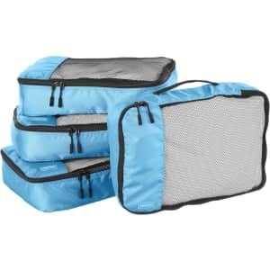 Amazon Basics 4-Piece Medium Packing Cubes Set: $9