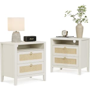 Dowinx 23.6" Boho Nightstand 2-Pack: $153 w/ Prime