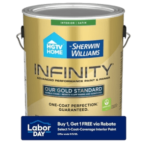 Lowe's Labor Day Paint Sale: Buy 1, Get 1 free