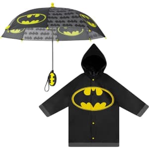 Batman Kids' Slicker & Umbrella Rainwear Set: $17.99