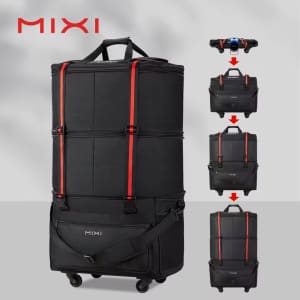 Mixi Foldable Rolling Travel Bag: $62.22