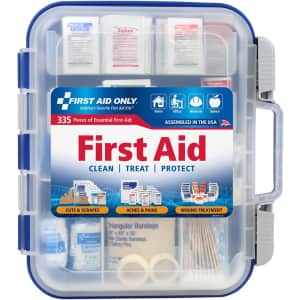 First Aid Only 335-Piece OSHA-Compliant First Aid Kit: $22