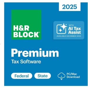 H&R Block Tax Software Premium 2025: $75 H&R Block Tax Software Premium 2025: $75