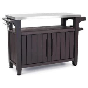 Keter Unity XL Outdoor Kitchen Rolling Bar Cart: $221