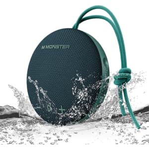Monster Waterproof Bluetooth Speaker: $23.49