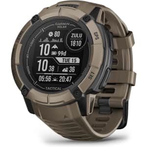 Garmin Instinct 2X Solar Tactical GPS Smartwatch: $385