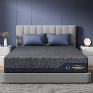 Perlecare 10" Queen Memory Foam Mattress: $140